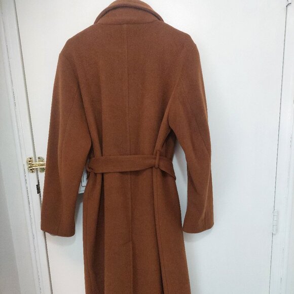 Cyrus Gorgeous Warm Amber Brown Wrap Coat XL NWT !!!! - Picture 2 of 6